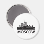 Moskauer Skyline Magnet (Vorderseite/Rückseite)