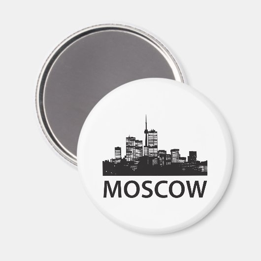 Moskauer Skyline Magnet (Vorderseite/Rückseite)