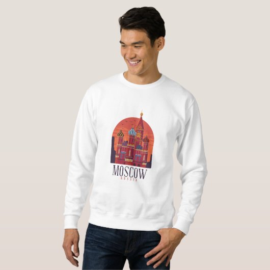 Moskauer Skyline Sweatshirt (Vorne ganz)