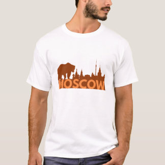 Moskauer Skyline und Russischer Bär T-Shirt
