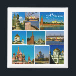 Moskauer Stadt Kreml Landschaftsarchitektur Moskwa Magnet<br><div class="desc">Stylish Moscow City Kreml / Moskva River Lomonosov University Etc Landscape / View / Scenery Panorama Magnet to add to your home / Office / Business fridge collection. A cool gift / present idea for all who love custom design personalized items, positiv vibes, traveling, minimalism, landscapes and nature usw. Keywords:...</div>