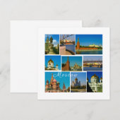 Moskauer Stadt Kreml Moskva Architektur Flachkarte (Vorne/Hinten)