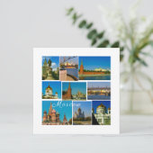 Moskauer Stadt Kreml Moskva Architektur Flachkarte (Stehend Vorderseite)