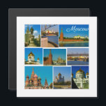 Moskauer Stadt Kreml Moskva Architekturmagnet Magnetkarte<br><div class="desc">Stylish Moscow City Kreml / Moskva River Lomonosov University Etc Landscape / View / Scenery Panorama Magnet to add to your home / Office / Business fridge collection. A cool gift / present idea for all who love custom design personalized items, positiv vibes, traveling, minimalism, landscapes and nature usw. Keywords:...</div>