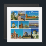 Moskauer Stadt Kreml Moskva Architekturmagnet Magnetkarte<br><div class="desc">Stylish Moscow City Kreml / Moskva River Lomonosov University Etc Landscape / View / Scenery Panorama Magnet to add to your home / Office / Business fridge collection. A cool gift / present idea for all who love custom design personalized items, positiv vibes, traveling, minimalism, landscapes and nature usw. Keywords:...</div>