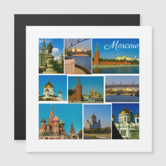 Moskauer Stadt Kreml Moskva Architekturmagnet Magnetkarte