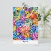 Moskauer Stadtplan Dankeskarte (Stehend Vorderseite)