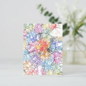 Moskauer Stadtplan Postkarte (Stehend Vorderseite)