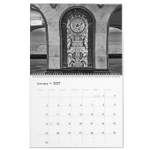 Moskauer U-Bahn 12 Monate in Schwarz-Weiß Kalender (Jan 2027)