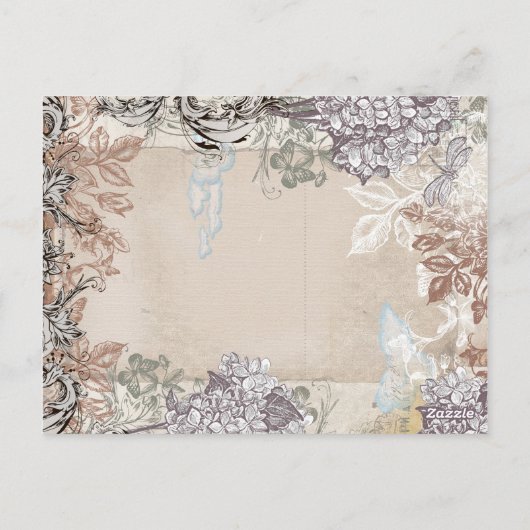 Moskauer Vintage Postkarte (Rückseite)