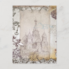 Moskauer Vintage Postkarte