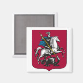 Moskauer Wappen-Magnet Magnet (Vorderseite/Rückseite)