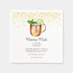 Moskauer Wasserfarben - Spezielle Cocktailkreation Serviette