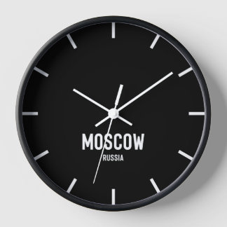 Moskauer Zeitzone Newsroom Wall Clock Uhr