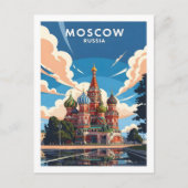 Moskaus Basilische Kathedrale Postkarte (Vorderseite)