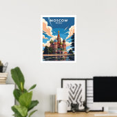 Moskaus Basilius-Kathedrale Poster (Heimbüro)