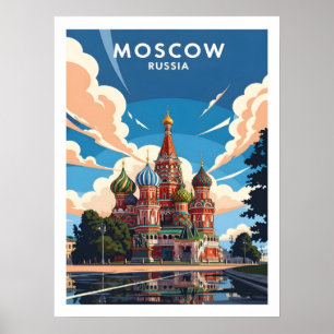 Moskaus Basilius-Kathedrale Poster