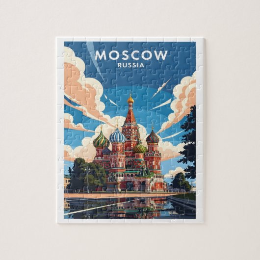 Moskaus Basilius-Kathedrale Puzzle (Vertikal)