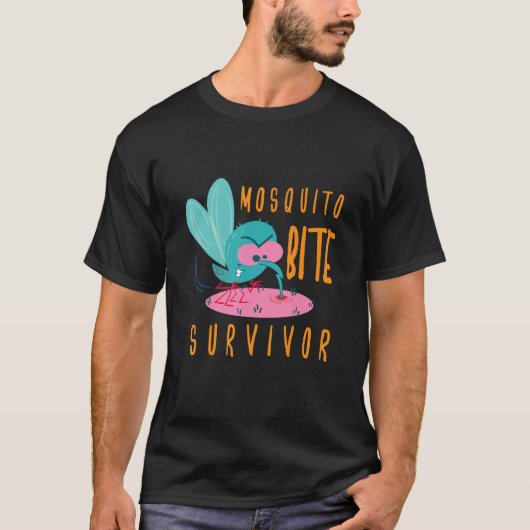 Moskito Bite Survivor Flying Insect Moskito T-Shirt (Vorderseite)