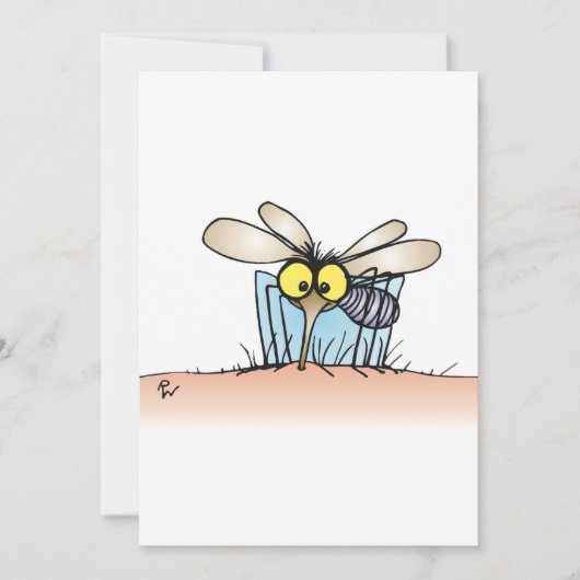 Moskito bittet einen Arm Einladungen (Vorderseite)