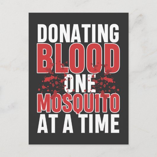 Moskito Camping Camper Natur Abenteuer-Wanderer Postkarte (Vorderseite)