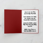 Moskito glaubt, er sei Niedlicher Funny Bug Cartoo Einladung (Innenseite)