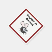 Moskito glaubt, er sei Niedlicher Funny Bug Cartoo Serviette (Ecke)