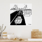 Moskito-Hauptstadt der Welt Poster (Küche)