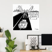 Moskito-Hauptstadt der Welt Poster (Heimbüro)