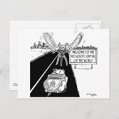 Moskito-Hauptstadt der Welt Postkarte (Vorne/Hinten)