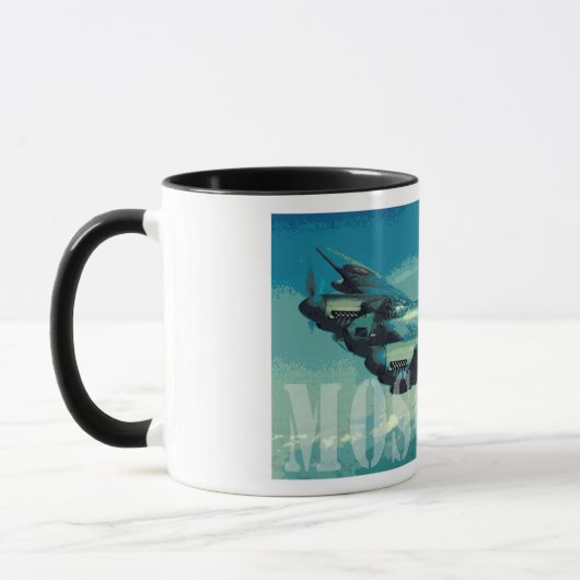 Moskito-Jagdbomber Tasse (Links)