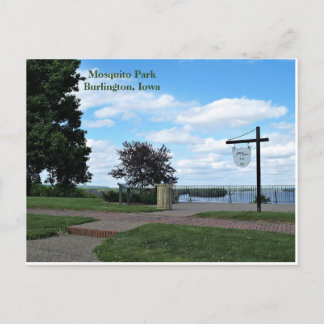 Moskito Park, Burlington, Iowa Postkarte