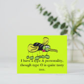 Moskito Postkarte (Stehend Vorderseite)