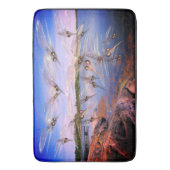 Moskito-Schwarm, Skandinavien-Fjord, Badematte (Vorderseite Vertikal)