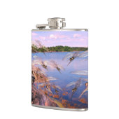 Moskito-Schwarm, Skandinavien-Fjord, Flachmann (Links)