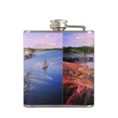 Moskito-Schwarm, Skandinavien-Fjord, Flachmann (Rückseite)