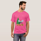 Moskito Xmas Tree Lighting Weihnachtsmannmütze Mos T-Shirt (Vorne ganz)