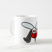 Moskitokaricatur-Tasse Kaffeetasse (Vorderseite Links)