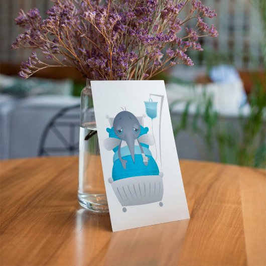 Moskitokarte Sick Mitteilungskarte