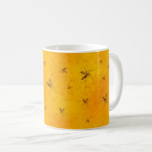 Moskitos in Amber Sap Fossil Replik prähistorisch Kaffeetasse (VorderseiteRechts)