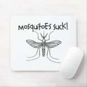 Moskitos sind zum Kotzen Mousepad (Mit Mouse)