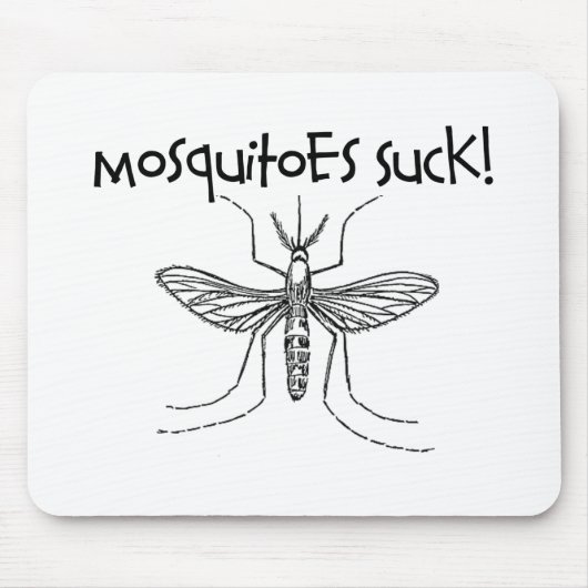 Moskitos sind zum Kotzen Mousepad (Vorne)