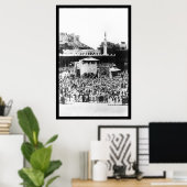 Moslem-Gottesdienst in Mekka Arabien im Jahr 1885 Poster (Heimbüro)