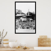 Moslem-Gottesdienst in Mekka Arabien im Jahr 1885 Poster (Küche)