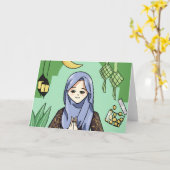 Moslem Karte (Gelbe Blume)