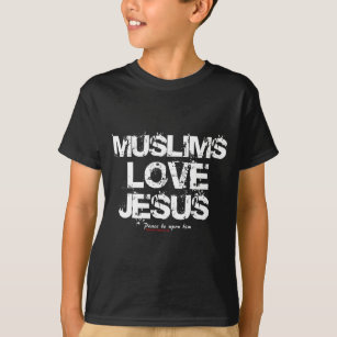 Moslem-Liebe Jesus (Schwarzes) T-Shirt