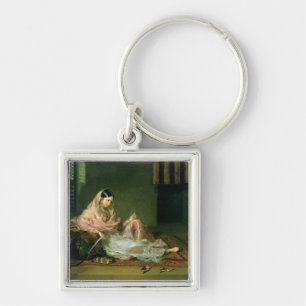 Moslemische Dame Reclining, 1789 (Öl auf Leinwand Schlüsselanhänger