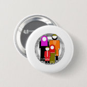 Moslemische Familie Button (Vorne & Hinten)