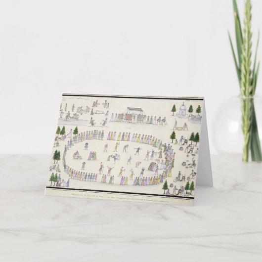 Moslemische Festivals einschließlich das Ende von Karte (Vorderseite)