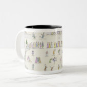 Moslemische Festivals einschließlich das Ende von Zweifarbige Tasse (Vorderseite Links)